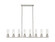 Downtown Urban Eight Light Linear Pendant in Satin Nickel (405|617-8I-SN-G617-8CL)