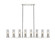 Downtown Urban Eight Light Linear Pendant in Polished Nickel (405|617-8I-PN-G617-8SM)