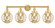 Edison Four Light Bath Vanity in Satin Gold (405|616-4W-SG-G208-8)