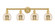 Edison Four Light Bath Vanity in Satin Gold (405|616-4W-SG-G128-6)