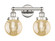 Edison Two Light Bath Vanity in Polished Nickel (405|616-2W-PN-G208-6)