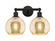 Edison Two Light Bath Vanity in Oil Rubbed Bronze (405|616-2W-OB-G128-8)