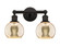 Edison Two Light Bath Vanity in Oil Rubbed Bronze (405|616-2W-OB-G128-6)