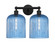 Edison Two Light Bath Vanity in Matte Black (405|616-2W-BK-G559-8BL)