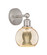 Edison One Light Wall Sconce in Brushed Satin Nickel (405|616-1W-SN-G128-6)