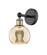 Edison One Light Wall Sconce in Black Antique Brass (405|616-1W-BAB-G128-6)