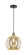 Edison One Light Mini Pendant in Black Antique Brass (405|616-1P-BAB-G128-12)