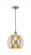 Edison One Light Pendant in Antique Copper (405|616-1P-AC-G128-14)