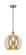 Edison One Light Pendant in Antique Brass (405|616-1P-AB-G128-14)