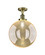Franklin Restoration One Light Semi-Flush Mount in Antique Brass (405|517-1CH-AB-G208-12)