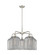Ballston Five Light Chandelier in Satin Nickel (405|516-5CR-SN-G559-8SM)