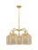 Ballston Five Light Chandelier in Satin Gold (405|516-5CR-SG-G559-8ME)