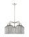Ballston Five Light Chandelier in Polished Nickel (405|516-5CR-PN-G559-8SM)