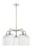 Ballston Five Light Chandelier in Polished Nickel (405|516-5CR-PN-G559-8SDY)