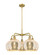 Ballston Five Light Chandelier in Brushed Brass (405|516-5CR-BB-G128-10)