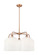 Ballston Five Light Chandelier in Antique Copper (405|516-5CR-AC-G559-8GWH)