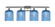 Ballston Four Light Bath Vanity in Polished Chrome (405|516-4W-PC-G559-8BL)