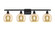 Ballston Four Light Bath Vanity in Matte Black (405|516-4W-BK-G128-8)