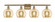 Ballston Four Light Bath Vanity in Brushed Brass (405|516-4W-BB-G128-8)