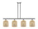 Ballston Four Light Island Pendant in Brushed Satin Nickel (405|516-4I-SN-G559-8ME)