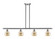 Ballston Four Light Island Pendant in Brushed Satin Nickel (405|516-4I-SN-G128-6)