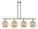 Ballston Four Light Island Pendant in Brushed Satin Nickel (405|516-4I-SN-G128-12)