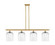 Ballston Four Light Island Pendant in Satin Gold (405|516-4I-SG-G559-8CL)