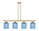 Ballston Four Light Island Pendant in Satin Gold (405|516-4I-SG-G559-8BL)