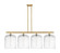 Ballston Four Light Island Pendant in Satin Gold (405|516-4I-SG-G559-12CL)