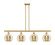 Ballston Four Light Island Pendant in Satin Gold (405|516-4I-SG-G128-10)