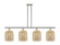 Ballston Four Light Island Pendant in Polished Nickel (405|516-4I-PN-G559-8ME)