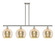 Ballston Four Light Island Pendant in Polished Nickel (405|516-4I-PN-G128-10)