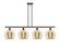 Ballston Four Light Island Pendant in Oil Rubbed Bronze (405|516-4I-OB-G128-10)