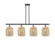 Ballston Four Light Island Pendant in Black Antique Brass (405|516-4I-BAB-G559-8ME)