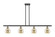 Ballston Four Light Island Pendant in Black Antique Brass (405|516-4I-BAB-G128-6)