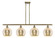 Ballston Four Light Island Pendant in Antique Brass (405|516-4I-AB-G128-10)