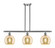 Ballston Three Light Island Pendant in Brushed Satin Nickel (405|516-3I-SN-G128-8)