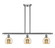 Ballston Three Light Island Pendant in Brushed Satin Nickel (405|516-3I-SN-G128-6)