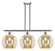 Ballston Three Light Island Pendant in Brushed Satin Nickel (405|516-3I-SN-G128-12)