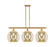 Ballston Three Light Island Pendant in Satin Gold (405|516-3I-SG-G128-12)
