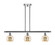 Ballston Three Light Island Pendant in Polished Chrome (405|516-3I-PC-G128-6)
