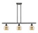 Ballston Three Light Island Pendant in Oil Rubbed Bronze (405|516-3I-OB-G128-6)