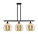 Ballston Three Light Island Pendant in Matte Black (405|516-3I-BK-G128-10)