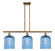 Ballston Three Light Island Pendant in Brushed Brass (405|516-3I-BB-G559-8BL)