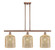 Ballston Three Light Island Pendant in Antique Copper (405|516-3I-AC-G559-8ME)