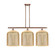 Ballston Three Light Island Pendant in Antique Copper (405|516-3I-AC-G559-12ME)