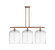Ballston Three Light Island Pendant in Antique Copper (405|516-3I-AC-G559-12CL)