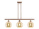 Ballston Three Light Island Pendant in Antique Copper (405|516-3I-AC-G128-8)