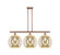 Ballston Three Light Island Pendant in Antique Copper (405|516-3I-AC-G128-12)
