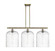 Ballston Three Light Island Pendant in Antique Brass (405|516-3I-AB-G559-12SDY)